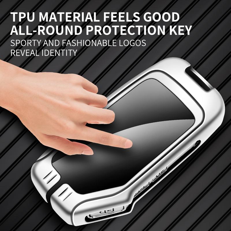BTNPY1 Metal Leather Car Key Protection Shell Case Cover For Kia Sportage Ceed Sorento Cerato Forte KX3 K5 2017-2020 Auto Accessories