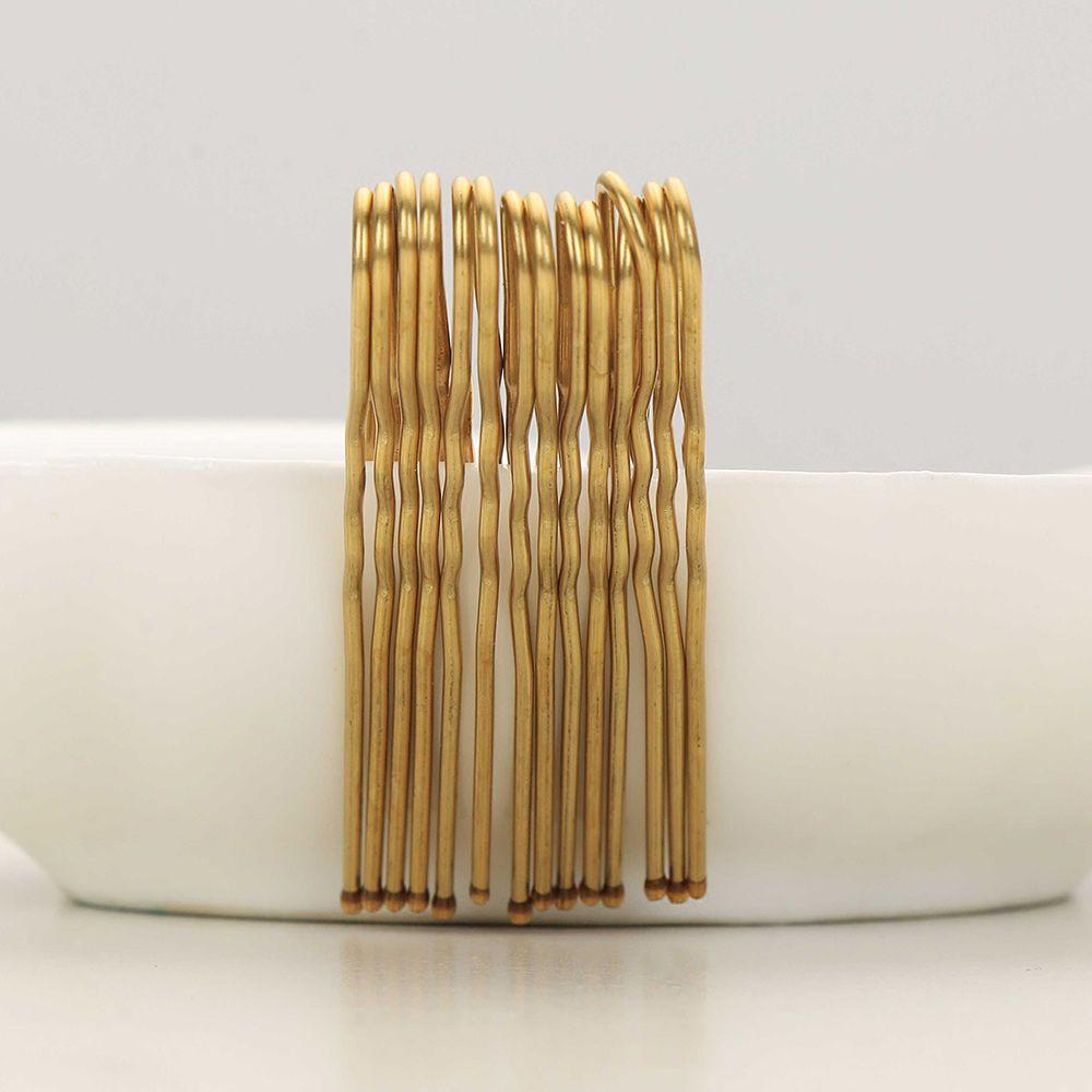 20PCS Gold Gifts Bridal Hairstyle Tool Alloy Waved Hair Pins U-shaped Hairclips Barrette
