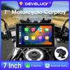 7-дюймовый автомобильный видеорегистратор для мотоцикла, беспроводной Carplay, Android Auto, портативный экран GPS-навигации, Bluetooth, водонепроницаемый IPX7, дисплей Moto