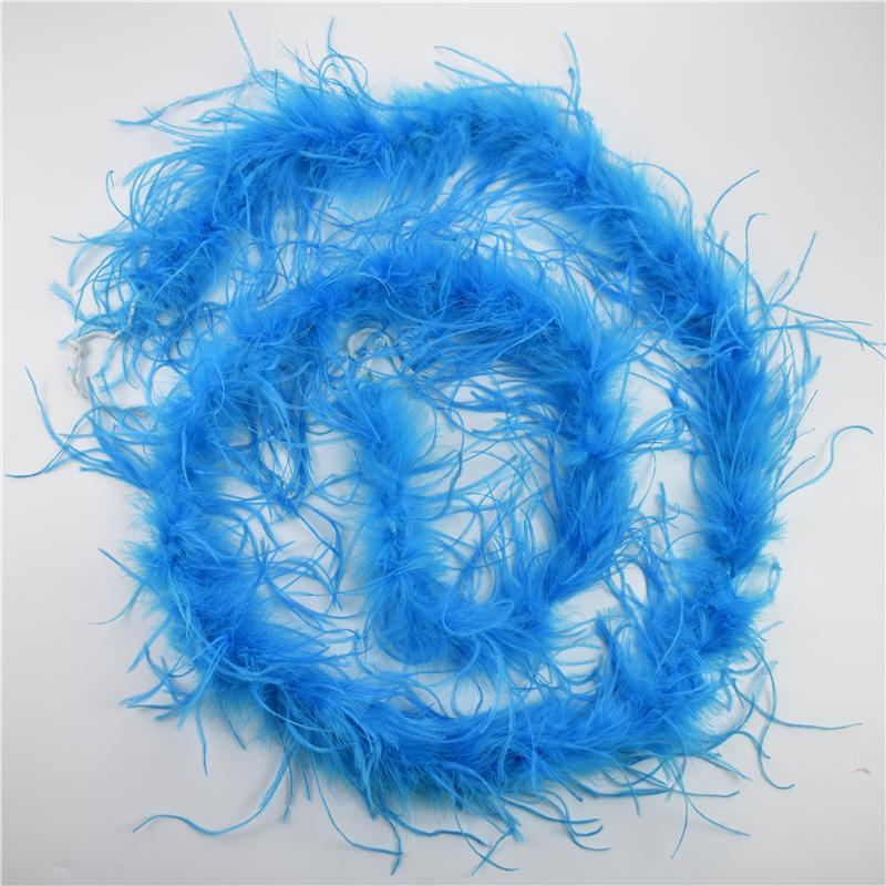 2Meters/Lot Ostrich Feather Boa Decor For Clothes Holiday Decorations Fluffy Feathers Cape Handicraft Accessories Plumas Trims