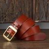 Ремень мужской итальянский выцветший винтажный первый слой коровьей кожи с пряжкой из натуральной кожи простой универсальный повседневный ремень для брюк
