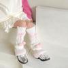 Ruffles Warm Leg Cover Bow Children's Long Socks Kawaii Leg Warmers Socks  Y2k Girls