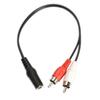 3,5 мм 1/8 ''стерео гнездо на 2 штекера RCA адаптер Aux Audio Y кабельный разветвитель