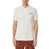 DIESEL Polo Shirts Men's White Polo Collar Moderate Straight Fit A038600HEAM141