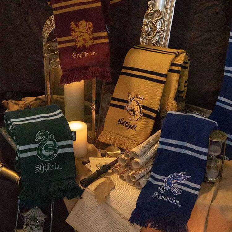 Зимний шарф Гарри Поттера Гриффиндор - Толстый, теплый, с вышивкой в стиле Академии Гермионы