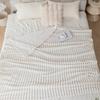 1 шт. Плед для кровати, полосатый фланелевый плед, плед из молочного бархата/фланели, теплый и уютный плед для дивана, кровати и путешествий - универсальный подарок на все сезоны