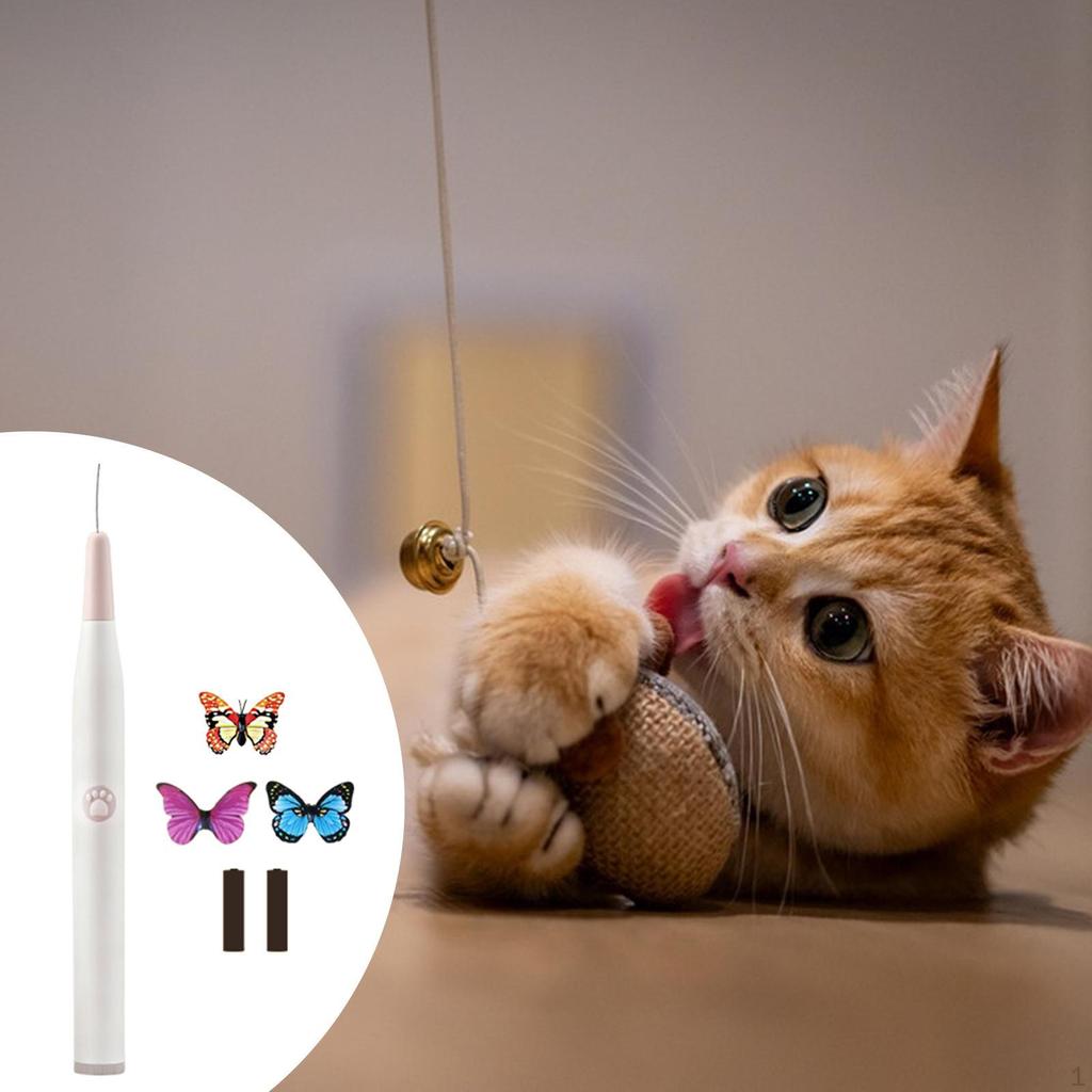 Cat Teaser Automatic Moving Game Play Rod for Exercise Indoor Cats
