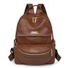 Women's Large Capacity PU Multifunctional Backpack  Vintage School Bag for Ladies  Casual Travel Bags  New Fashion