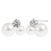 [Lara Christie] Earrings Ladies Akoya Pearls 3~5.5mm Total 4 Beads Diamond 0.18ct PT900 Platinum Le56-0032-pt