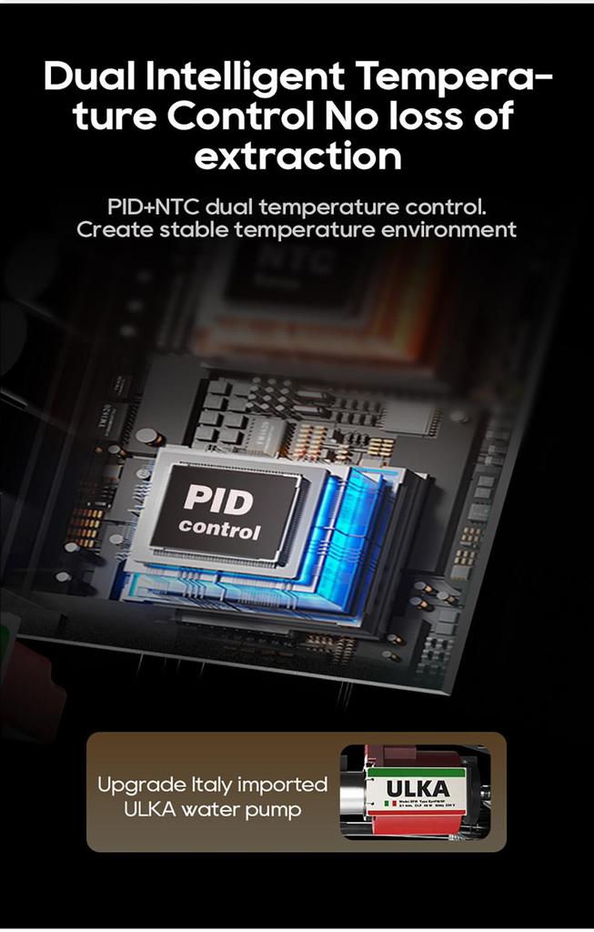 HiBREW H10Plus Espresso Coffee Machine, 20Bar Semi-Automatic Coffee Maker, Fast Heating, Temperature Control