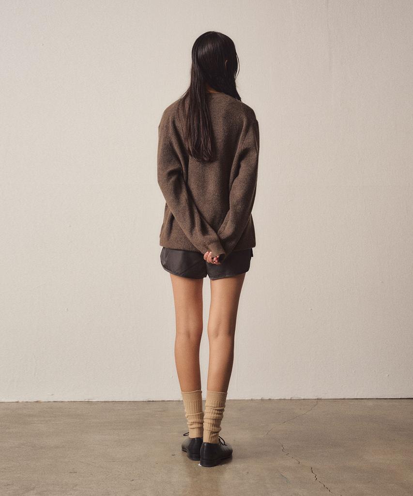 EZIO WOMEN W Soft Filling Round Knit_Brown