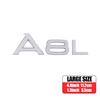 ABS Car Body Rear Trunk Stickers Q3 Q5 Q7 A4L A6L A8L Emblem Auto Tail Badge Replacement Decals for Q1 A4 B8 A3 8P A6 C7 8V TT