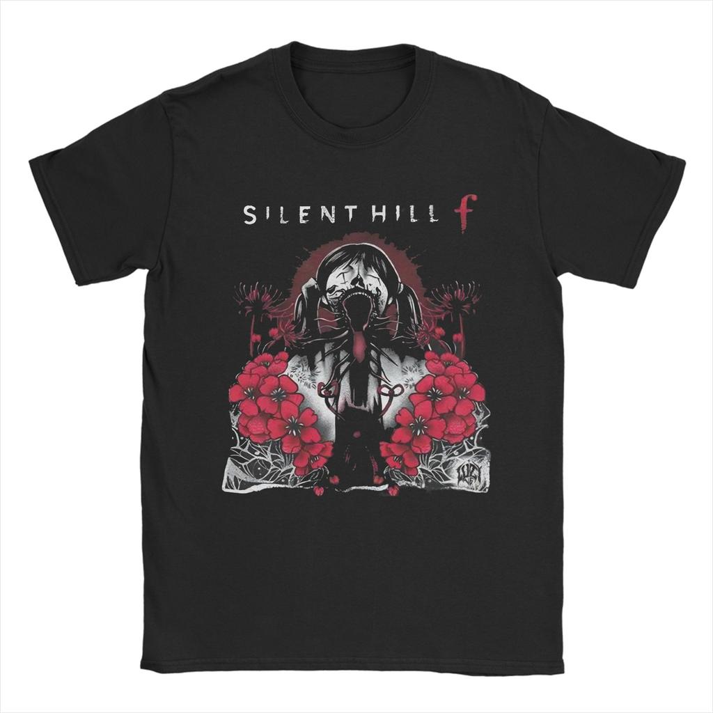 Silent Hill F Хоррор Игра Новое Поступление Футболка для Мужчин Женщин Хлопок Футболка Одежда