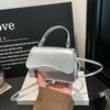 Женская сумка модная сумка через плечо простая сумка через плечо маленькая квадратная сумка новая модная однотонная сумка ручная кладь иностранный стиль сумка для мобильного телефона