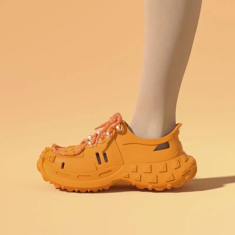 Ultralight Men's Sandal Height with Platform New Design 2025 Barefoot Adult Comfortable Luxury H Summer Sale Buy Pvc Male Shoe