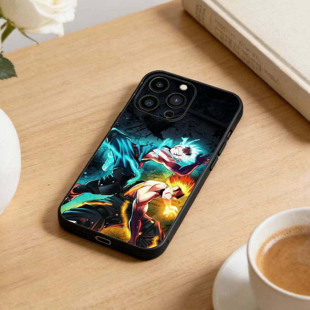 Чехол для телефона Katsuki Bakugo Hero Academia для iPhone17,16,15,14,13,12 Plus,Max Мягкий силиконовый Черный чехол