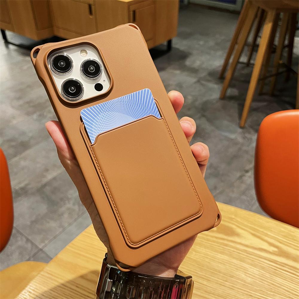 Однотонный квадратный матовый чехол из ТПУ с отделением для карт для iPhone 16 Pro Max 15 Pro 14 13 12 11, защита линз, противоударный мягкий чехол для телефона