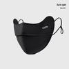 Unisex Gradient Blush Ice Silk Sunscreen Mask: Breathable & UV-Protective with Eye Corner Shield.