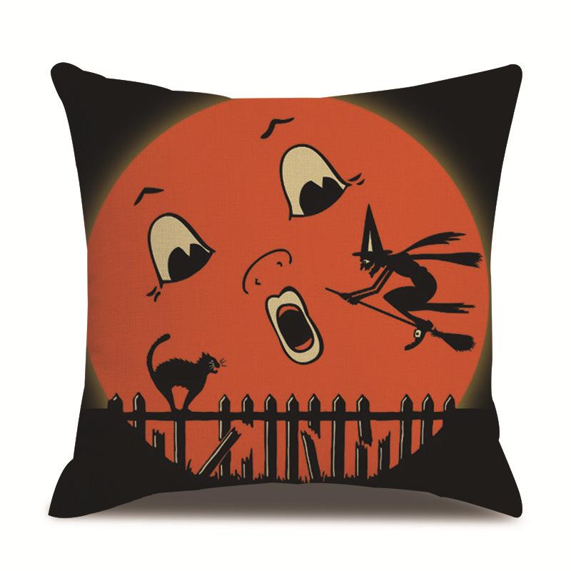 Хэллоуин Льняная Наволочка Наволочка с Принтом