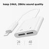 Для Iphone 7 8 X аудио адаптер сплиттер двойной разъем для зарядки наушников/аудио/адаптер для вызовов