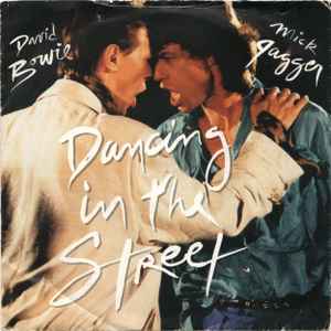 7-дюймовая пластинка DAVID BOWIE & MICK JAGGER - Dancing In The Street EA204 EMI America 1985 UK Рок Б/у