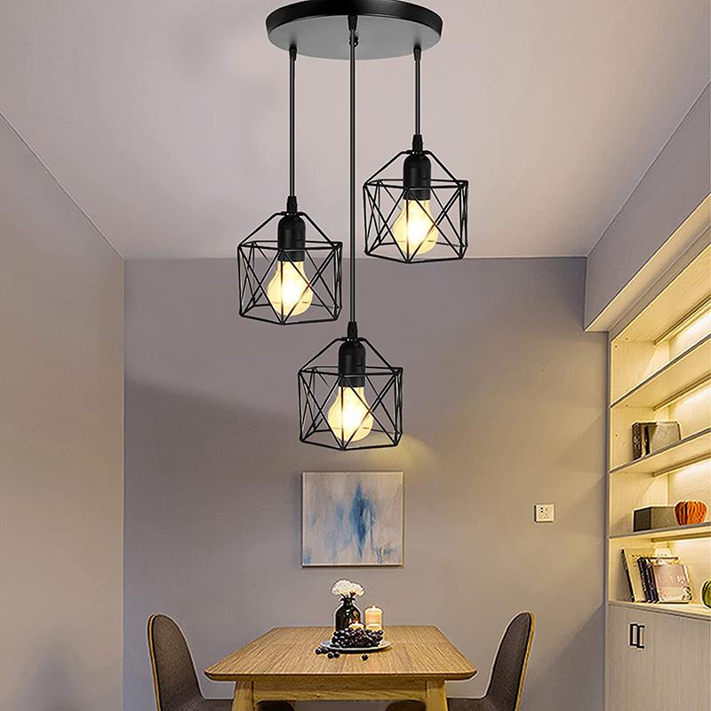 Ретро промышленный лофт светодиодный подвесной светильник E27 цоколь подвесные светильники алюминиевые подвесные светильники для столовой кухонные подвесные светильники