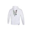 Puma Downtown Fun Logo Print Hoodie Men Tops White 535412-02