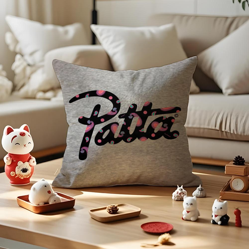 luxury PPatta Brand Cushion Cover Silky Short Plush with Invisible Zipper Dustproof Sofa Pillow Cover for Home Decor