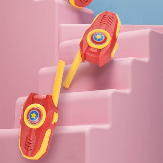 2 шт. Детский домофон со светодиодной подсветкой, беспроводной детский портативный домофон с радиусом действия 500 м, для использования в помещении и на открытом воздухе, для мальчиков и девочек, двухсторонняя радиосвязь, игрушка