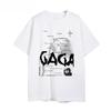 2025 Lady Gaga ablum футболка с коротким рукавом футболка чистый хлопок футболка свободная европейская и американская мужская и женская летняя - Мужчины...