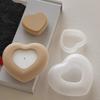 Exquisite Love Ceramic Candle Mold DIY Crystal Dropping Gypsum Storage Can Aromatherapy Candle Cup Candlestick Silicone Mold