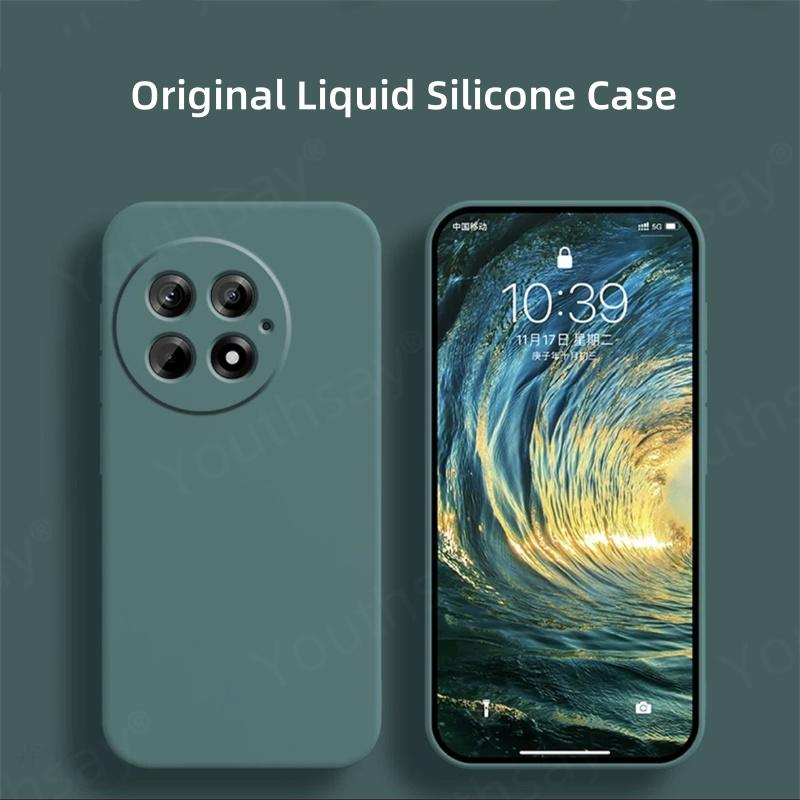 Роскошный чехол для Oneplus 13 Чехол-крышка Oneplus 13 12 12R 11 Funda Coque Мягкий жидкий силиконовый бампер для телефона Oneplus 13