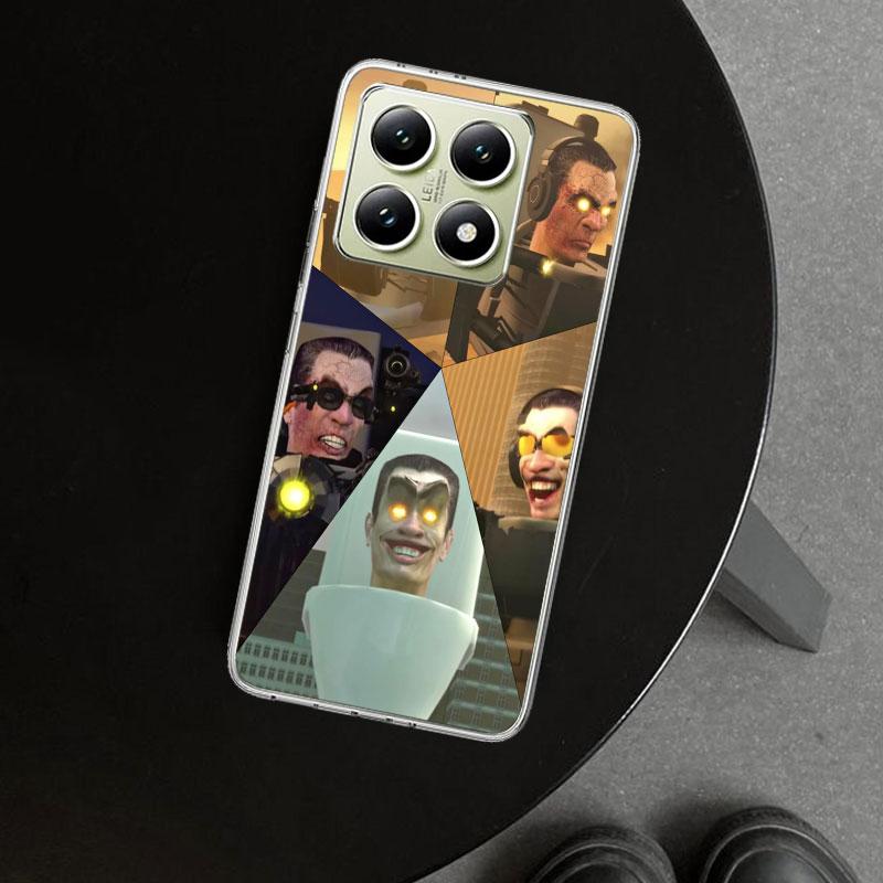 S-Skibidi Toilet Mobile Cell Phone Case Cover for Xiaomi Redmi Note 15 14 13 12 11 Pro Plus 14S 12S 11S 11T 11E 10S 10 Customize