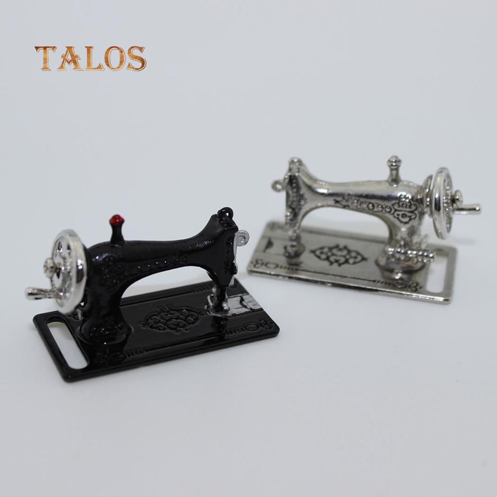 Mini Lovely Metal Sewing Machine Model Toy Dollhouse Miniature Accessories Toys For All Age