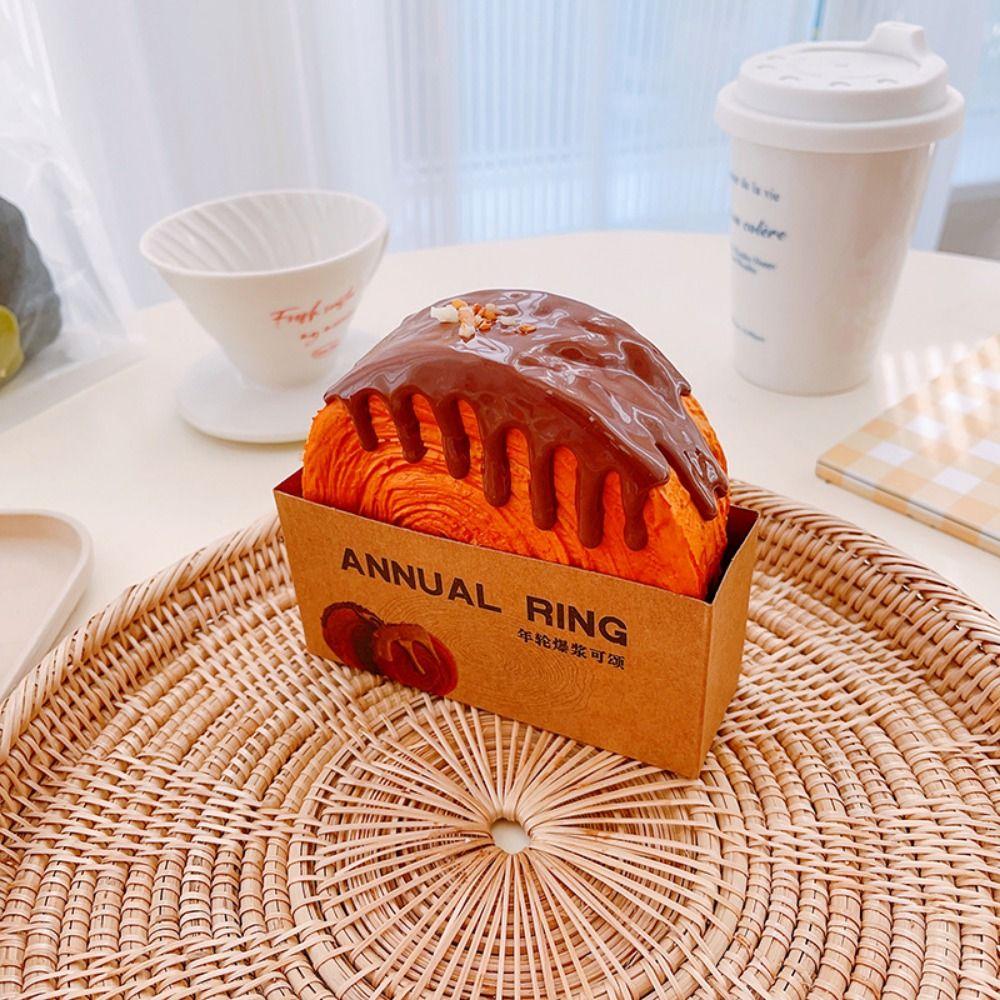 Bread Toast Food Creative Simulation Donuts Slow Rising Squeeze Stress Relief Toys Spoof Tease People Desktop Toy