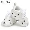 2023 Baby Shoes For Newborn Baby Boys Girls Print Heart Star Pattern First Walkers Kids Toddlers Soft Sole PU Sneakers For 0-18M