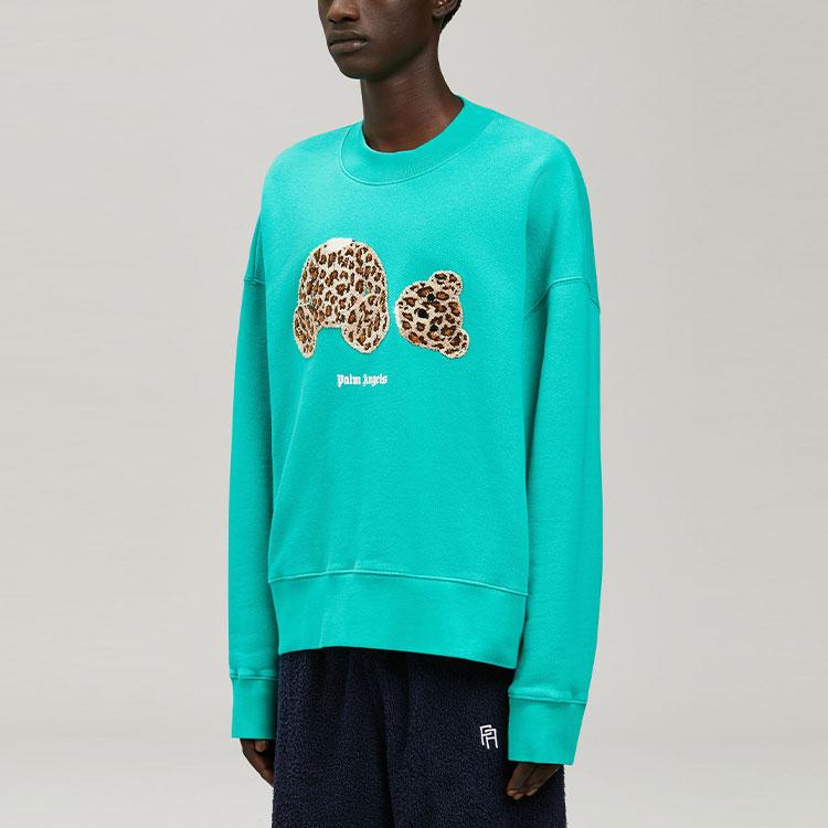 PALM ANGELS Leopard Bear Sweatshirt PMBA026S22FLE0075760