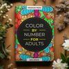 Color by Number for Adult 75 Beautiful Pictures Anxiety Therapy Coloring Book for Relaxation Stress Relief