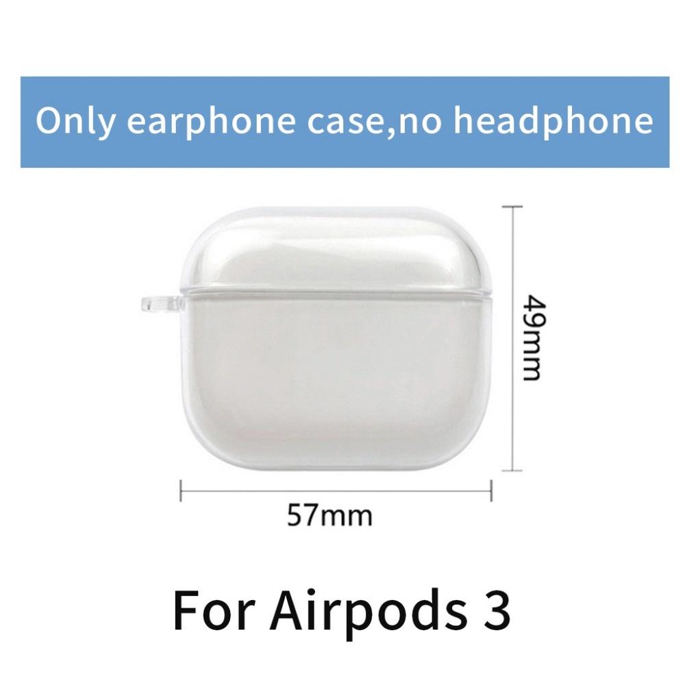Прозрачный чехол для наушников INS для AirPods 3 Pro, мягкий защитный чехол из ТПУ для AirPods 2, чехол против падения