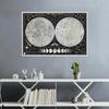 Solar System Decorative Poster-Moon/Mars Theme Painting Wall Art Picture Painting Plants Posters Home Decor Travel,Educational Tool