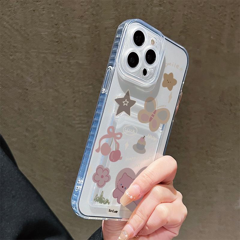 Силиконовый чехол-карман для карт для Xiaomi Redmi Note 11 12 13 14 iPhone 17 16 15 13 11 Samsung S25 S24 S23 S22 Обложка Прозрачный бампер для телефона