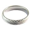 Silver (rhodium) 'Lien d'Amour' Silver Wedding Ring - 4 Mm