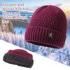 Мягкая вязаная шапка Теплая шапка для мамы Зимний объемный берет для женщин