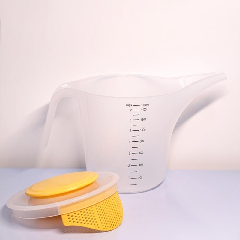 Пластиковый мерный кувшин, мерный стакан с крышкой от брызг, мерный стакан для смешивания для кухни, выпечки, ландшафтного дизайна, полива
