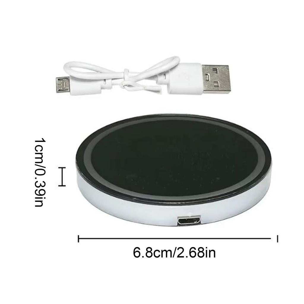 LED Cup Holder,Light Up Car Coaster, 7 Color Changing Luminous Coaster Car Luminous