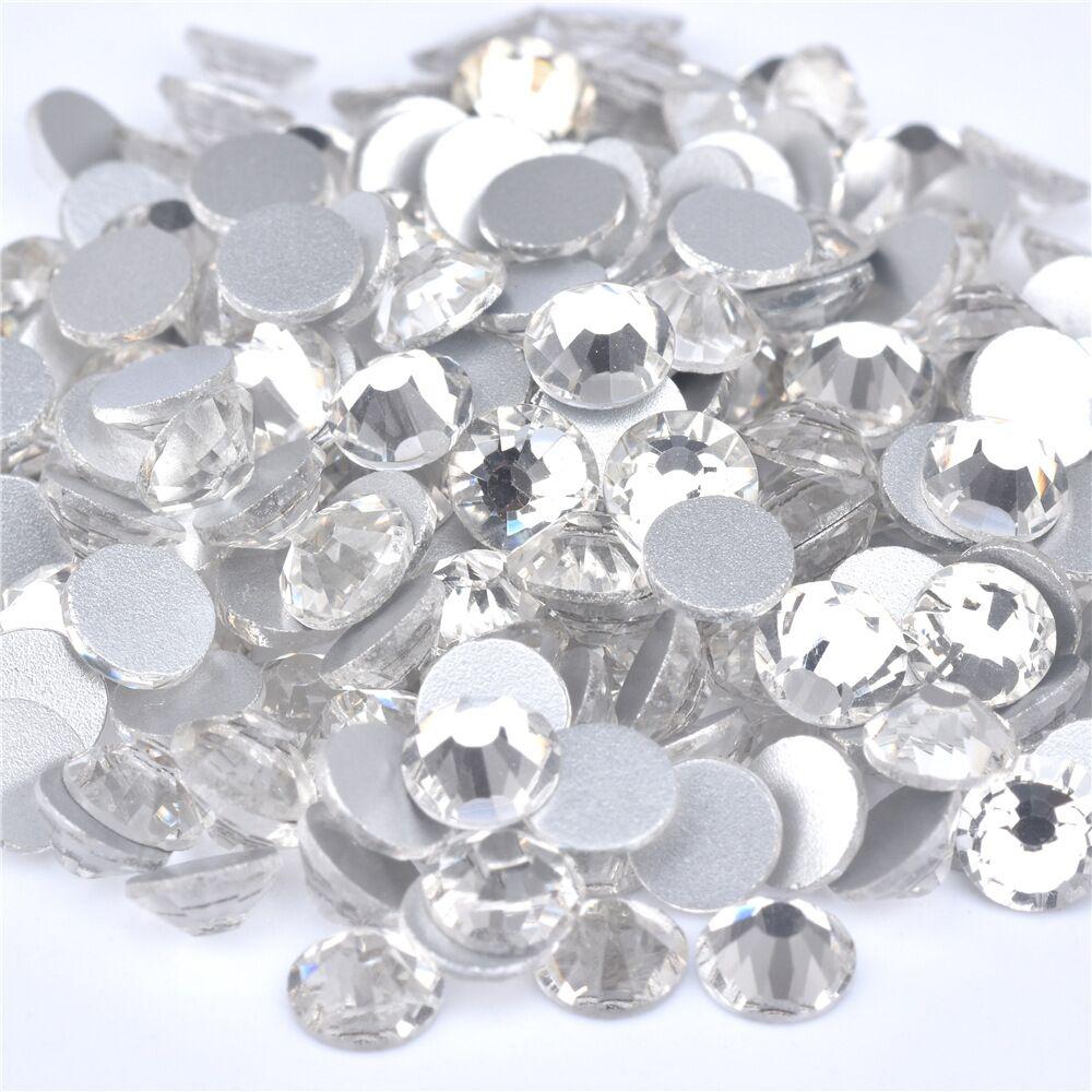 Pujiang Yantuo 14400 Bulk Glass Machine Crystal AB Flat Back Rhinestones Non Hotfix Rhinestone Cutting 1 Bag Lead Free