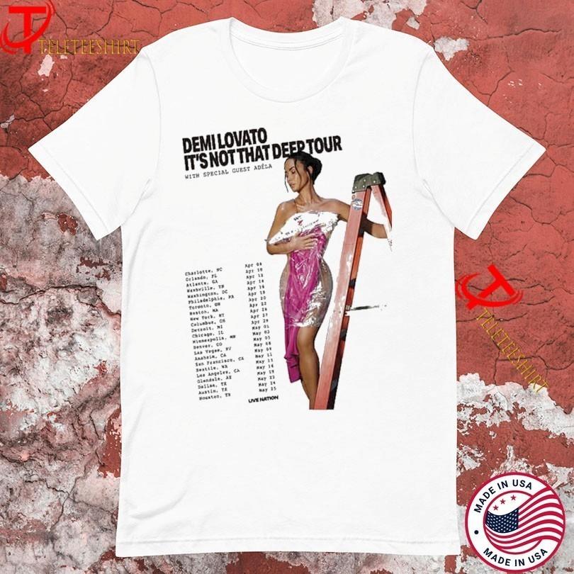 Demi Lovato It’s Not That Deep Tour 2026 Concert Fan Merch TShirt CS124 Unisex T-Shirt