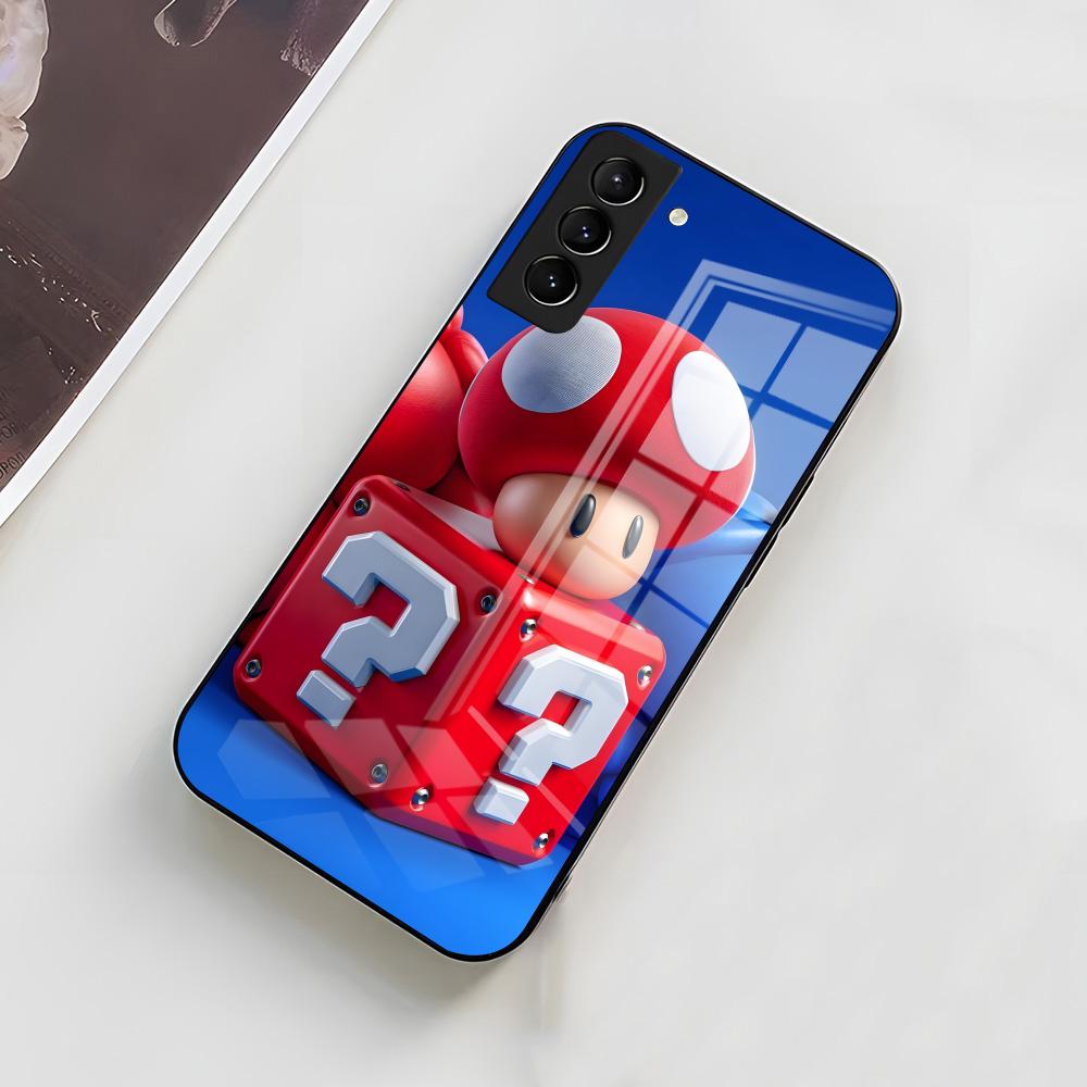 S-Super M-Mario Phone Case For Samsung A56 A36 A26 A16 A15 A25 A35 A55 A14 A34 A24 A54 Glass Case