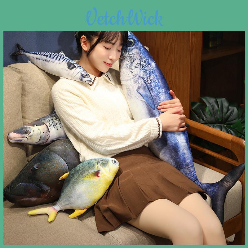 Hilarious Tuna Swordfish Salmon Bass Plushie Stuffed Toy 60cm