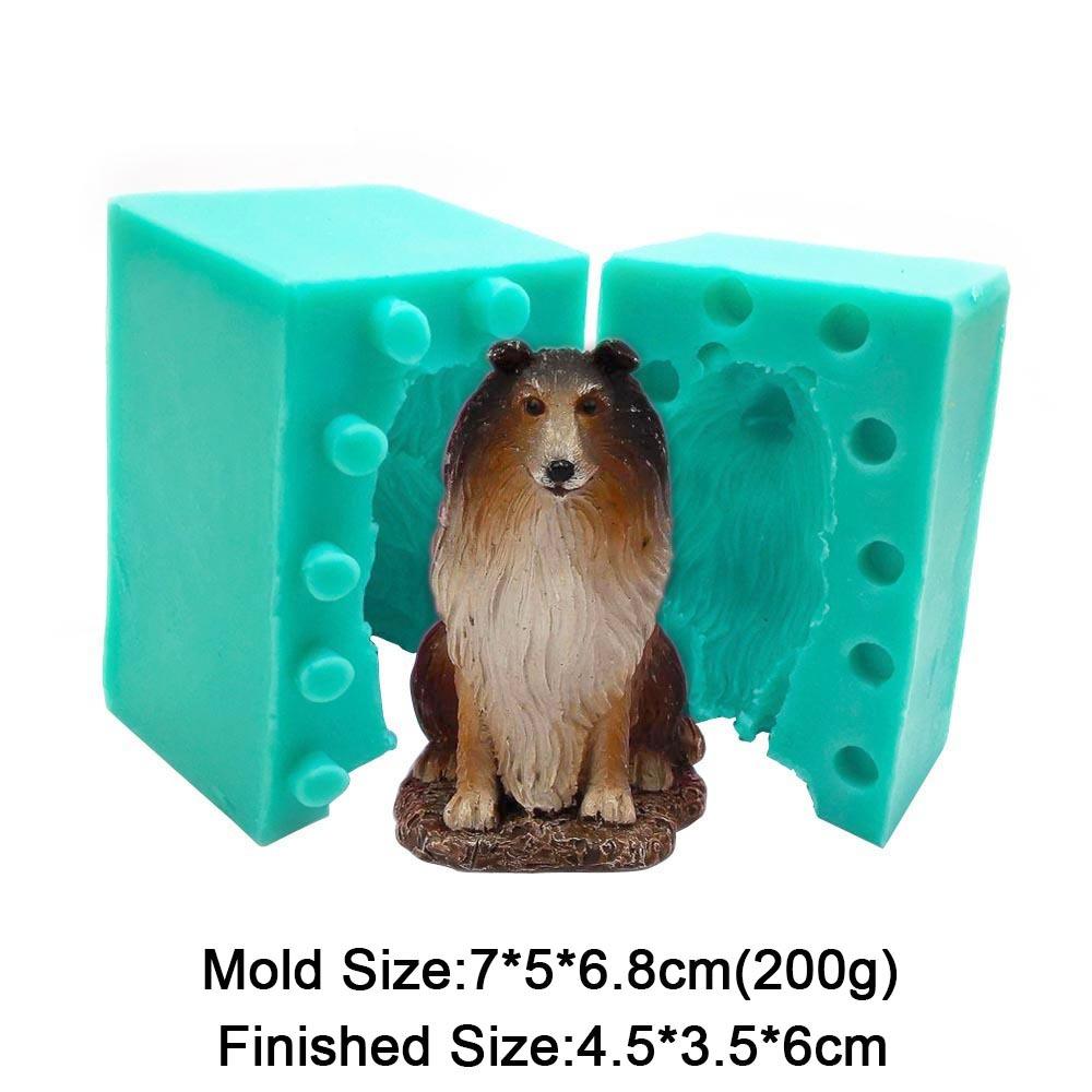 Cat Dog Chocolate Silicone Fondant Mold Cake Decorating DIY Car Aroma Soap Candle Making Polymer Clay Animal Plaster Resin Molds
